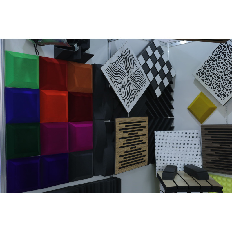 Acoustic panel Ecosound Chimera F Ebony&Ivory 50x50cm 73mm color black-white