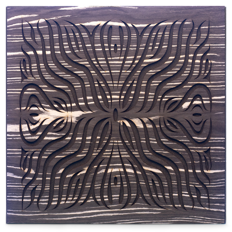 Acoustic panel Ecosound Chimera F Ebony&Ivory 50x50cm 73mm color black-white