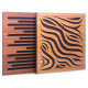 Acoustic panel Ecosound Chimera Venge Contrast 50x50cm 33mm color brown striped