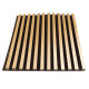 Acoustic panel Ecosound Comb Wood Sonoma 100x100cm 53mm light oak color