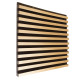 Acoustic panel Ecosound Comb Wood Sonoma 100x100cm 53mm light oak color