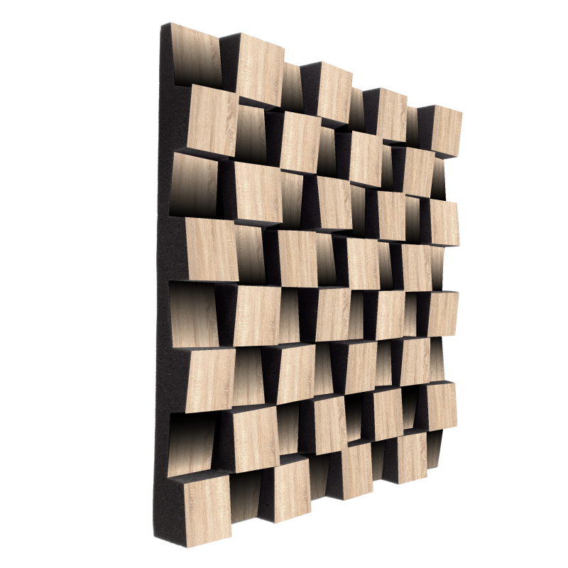 Acoustic diffuser-diffuser Ecosound Ecodiff 8x8 50 x 50 cm 53 mm 