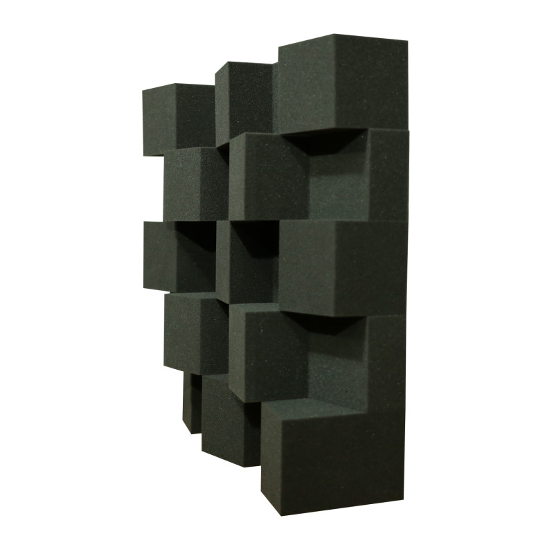 Acoustic diffuser Ecosound EcoDIFF foam Picasso 150mm, 50x50 cm black