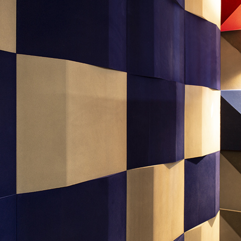 Acoustic plate Ecosound Doblorectang Gray 800x500x80mm color grey