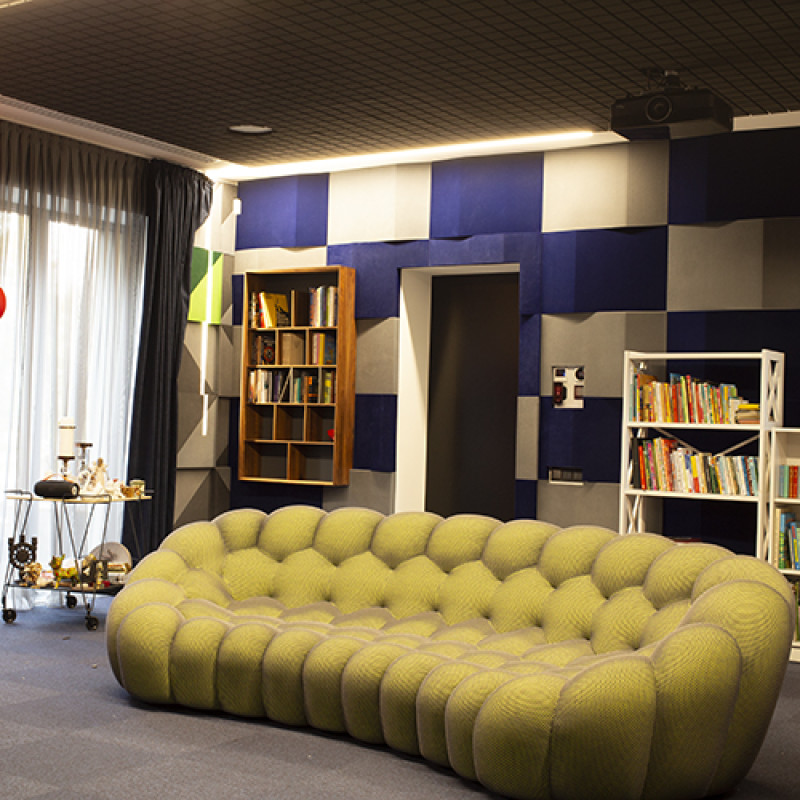 Acoustic plate Ecosound Doblorectang Gray 800x500x80mm color grey