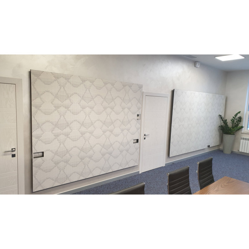 Acoustic panel Ecosound Rhombus white 50x50 cm 53mm 