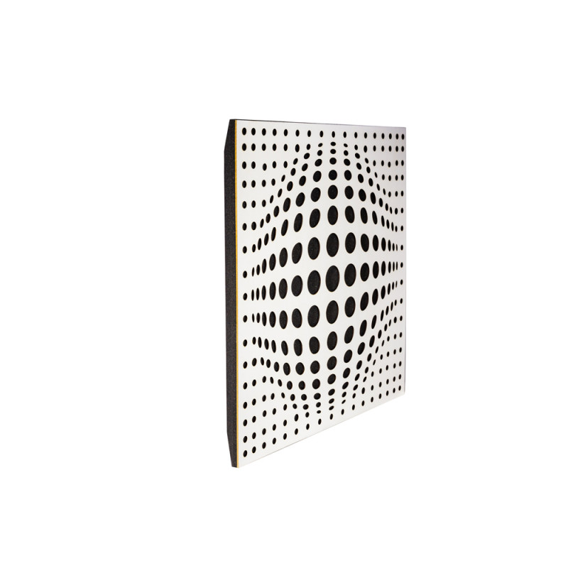 Acoustic panel Ecosound Lens white 50x50 cm 33mm 