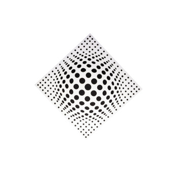 Acoustic panel Ecosound Lens white 50x50 cm 33mm 