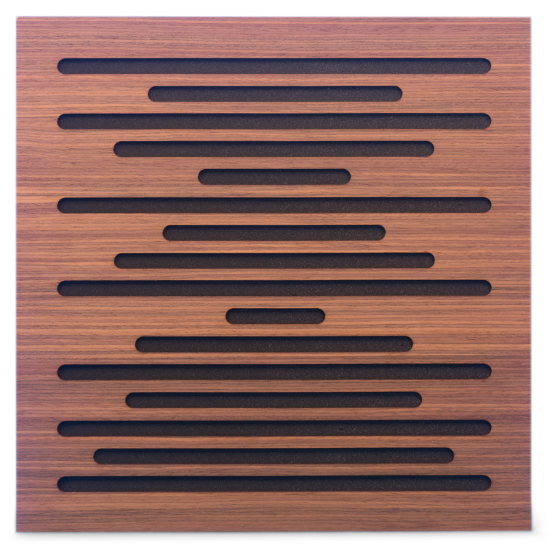 Acoustic panel Ecosound EcoWave Rosewood 50x50cm 53mm color brown