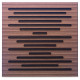 Acoustic panel Ecosound EcoWave Venge Contrast 50x50cm 73mm brown striped