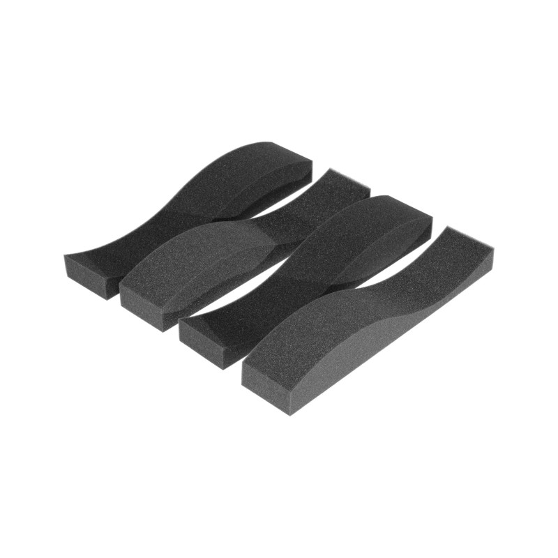 Acoustic foam panel Ecosound FISH 75mm, 50x10cm graphite black