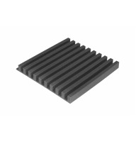 Acoustic foam panel Ecosound COMB 50mm, 50x50cm graphite black