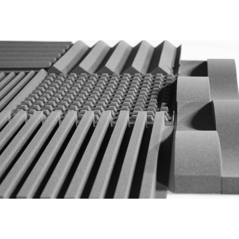 Acoustic foam panel Ecosound VOLNA XL 50mm, 50x50cm graphite black
