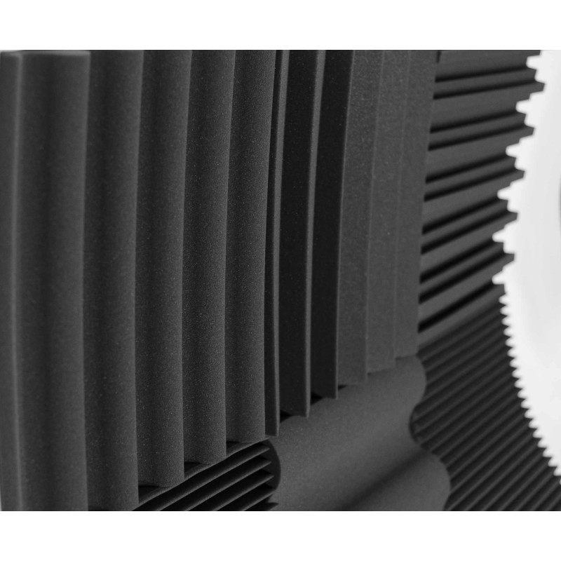 Acoustic foam panel Ecosound Duos 50mm,25x50cm graphite black