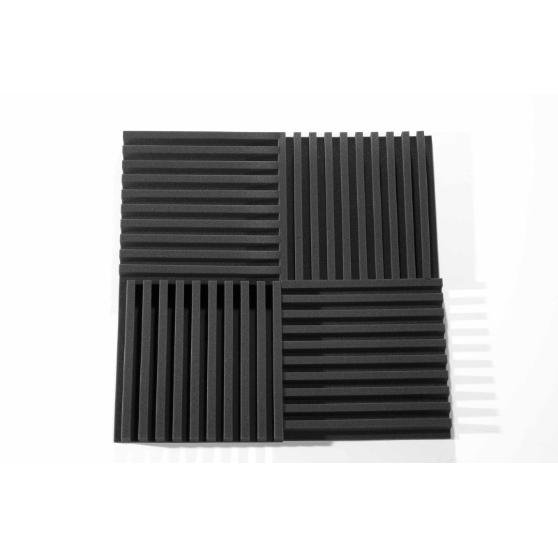 Acoustic foam panel Ecosound COMB 50mm, 50x50cm graphite black