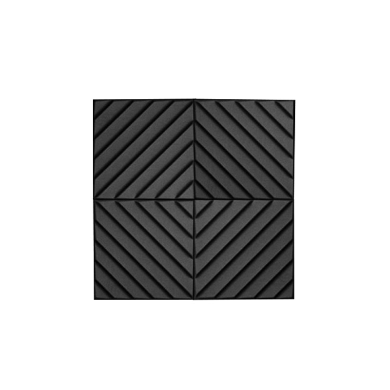 Acoustic panel Ecosound Acoustic Wave 70mm, 50x50cm graphite black