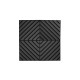 Acoustic panel Ecosound Acoustic Wave 70mm, 50x50cm graphite black