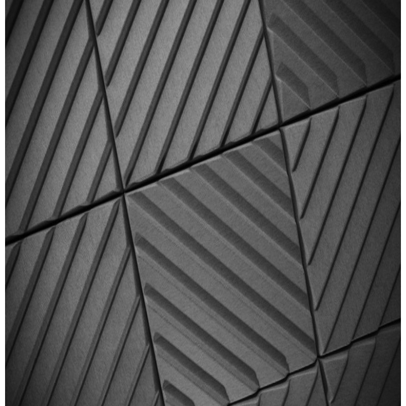 Acoustic panel Ecosound Acoustic Wave 70mm, 50x50cm graphite black