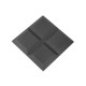 Acoustic foam panel Ecosound Quatro 50mm, 50x50cm graphite black