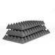 Acoustic foam panel Ecosound pyramid XL 120mm 1.2mx0.6m Graphite black