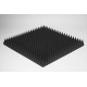 Acoustic foam rubber Ecosound pyramid 120mm 1mx1m Color black graphite