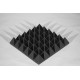 Acoustic foam panel Ecosound pyramid XLmini 120mm 0.6x0.6m Graphite black