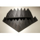 Acoustic foam panel Ecosound pyramid XLmini 120mm 0.6x0.6m Graphite black