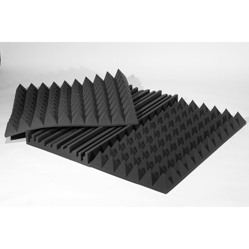 Acoustic foam panel Ecosound Manhattan100mm 1.2mx0.6m Graphite black