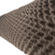 Honeycomb foam wave Ecosound thickness 30mm,1mx2m Color black graphite