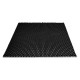 Ecosound wave cellular foam, 50mm thick, 1m x 1m, color: black graphite