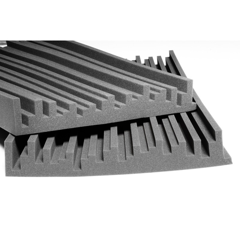 Acoustic foam panel Ecosound Manhattan100mm 1.2mx0.6m Graphite black