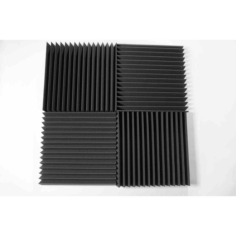 Ecosound Acoustic Foam Panel Saw 100mm 0.6mx0.6m Graphite Black