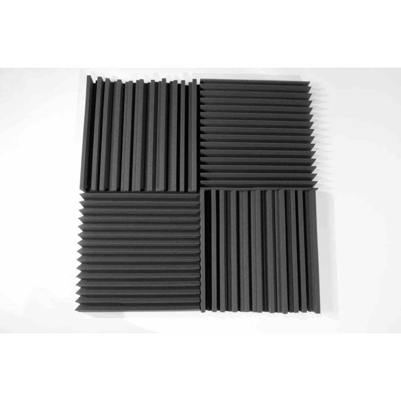 Ecosound Acoustic Foam Panel Saw 100mm 0.6mx0.6m Graphite Black