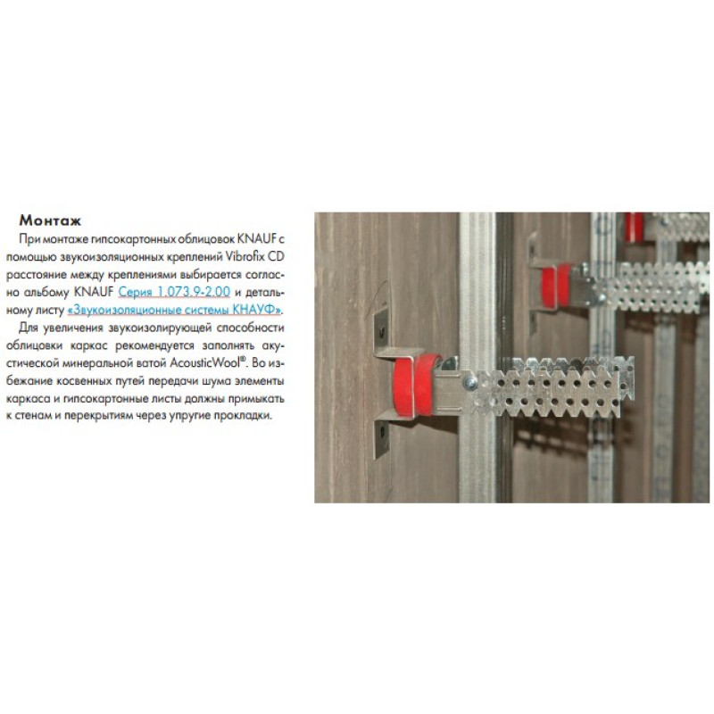 Anti-vibration wall mounts Vibrofix CD