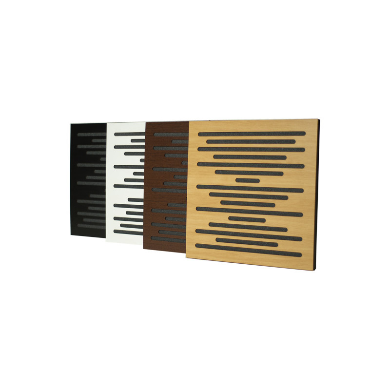 Acoustic panel Ecosound EcoWave cream 50x50 cm 53mm Light oak