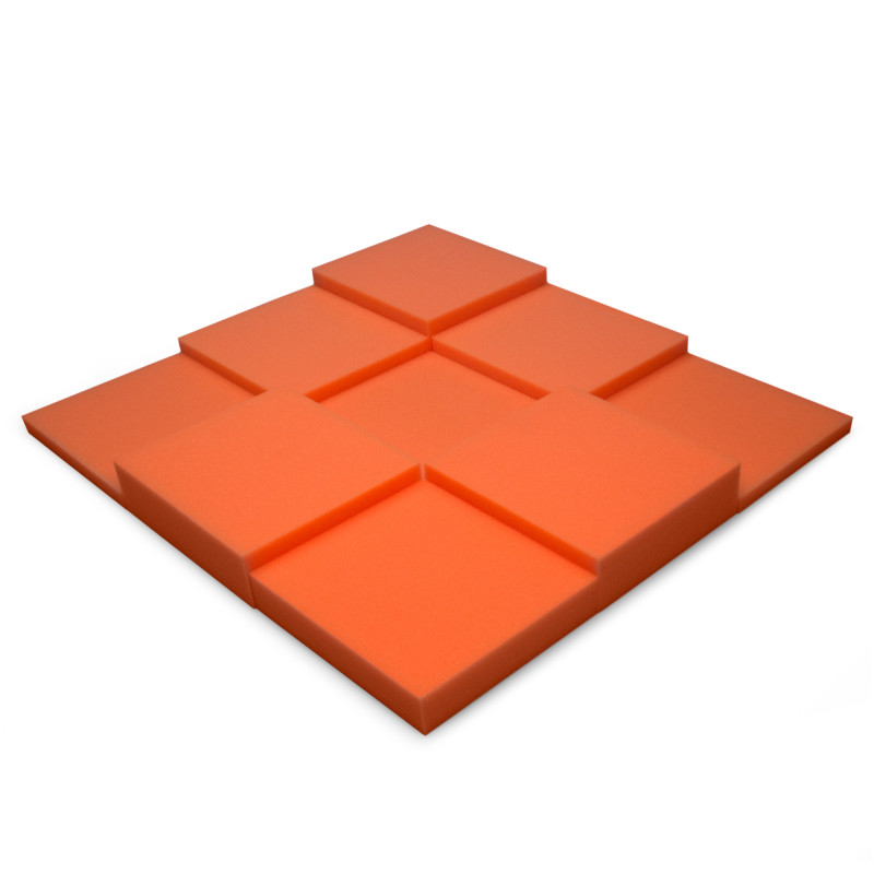 Acoustic foam panel Ecosound Pattern Orange 60mm, 60x60cm 