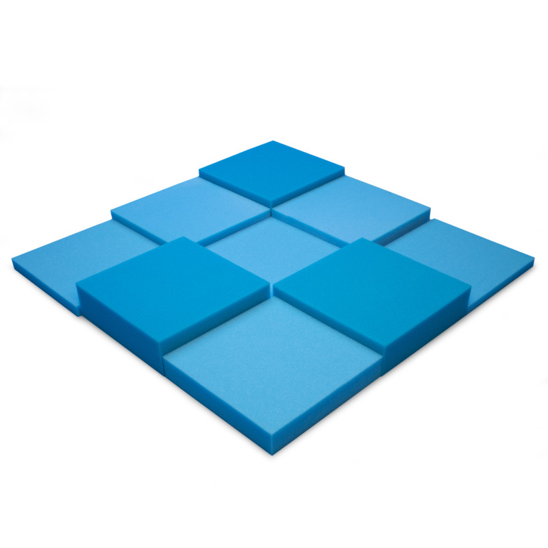 Acoustic foam panel Ecosound Pattern Blue 60mm, 60x60cm 