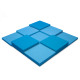 Acoustic foam panel Ecosound Pattern Blue 60mm, 60x60cm 