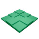 Acoustic foam panel Ecosound Pattern Green 60mm, 60x60cm 