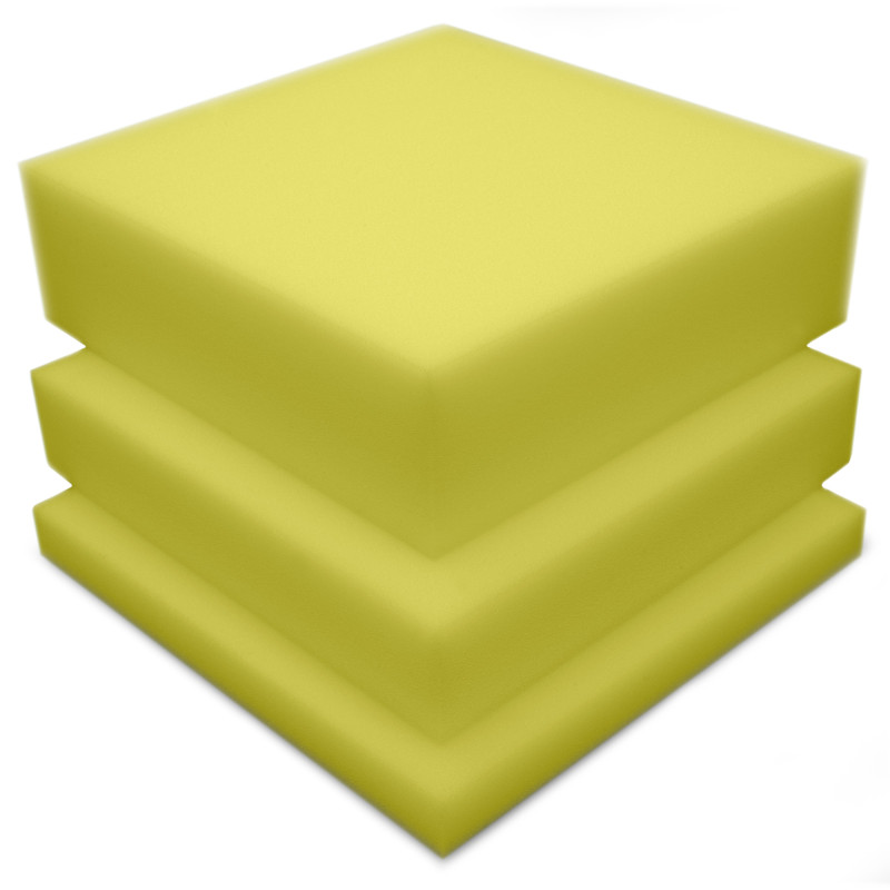 Acoustic foam panel Ecosound Pattern Yellow 60mm, 60x60cm 