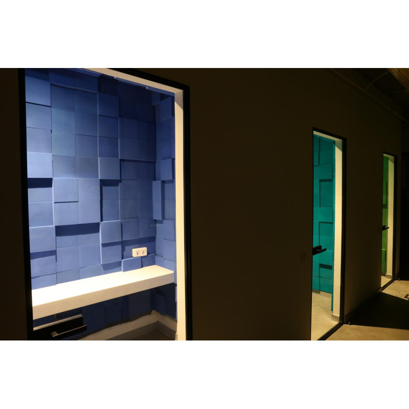 Acoustic foam panel Ecosound Pattern 50mm, 50x50cm color black