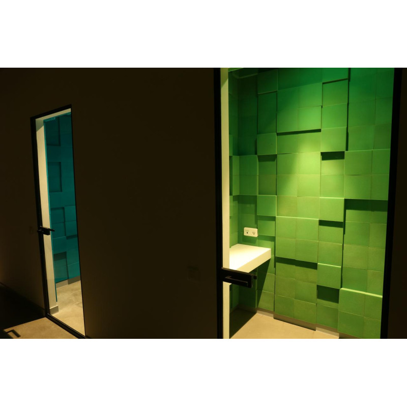 Acoustic foam panel Ecosound Pattern 50mm, 50x50cm color black