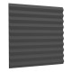 Acoustic foam Ecosound Saw 20mm 50x50cm black graphite