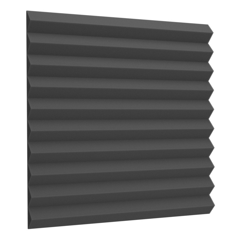 Acoustic foam Ecosound Saw 25mm 2x1m black graphite