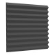 Acoustic foam Ecosound Saw 25mm 2x1m black graphite