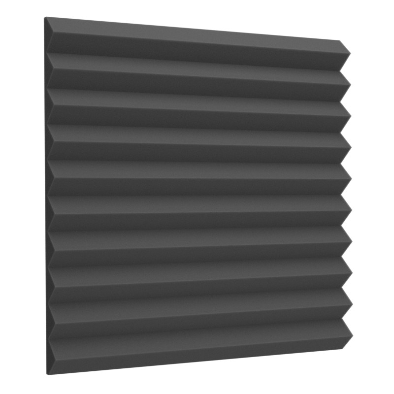 Acoustic foam Ecosound Saw 40mm 1x1m black graphite