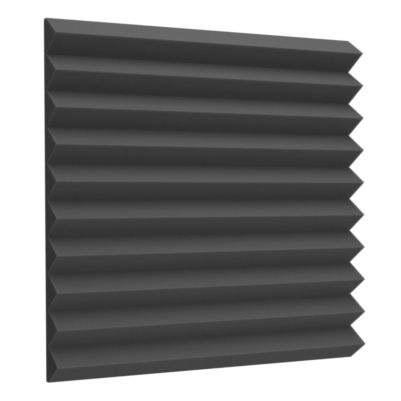 Acoustic foam Ecosound Saw 50mm 2x1m black graphite