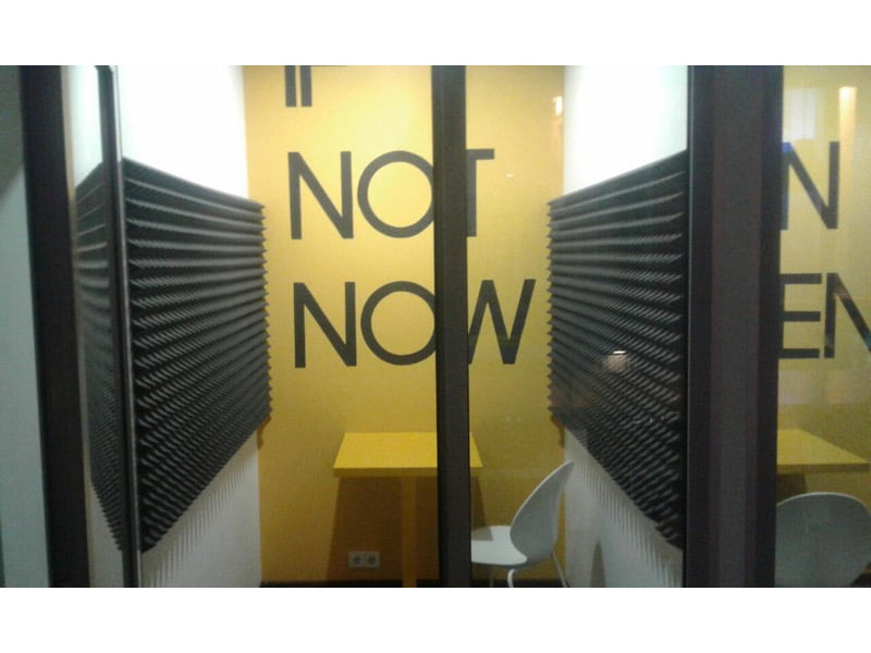 Acoustic correction of premises and equipment for it