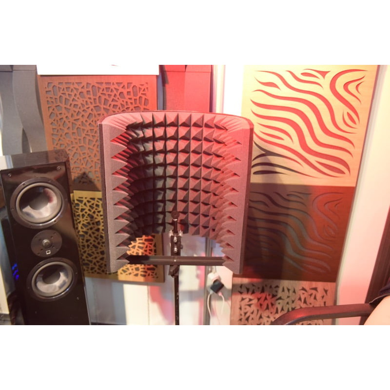 Microphone Isolation Shield Ecosound L 50x50 cm color black