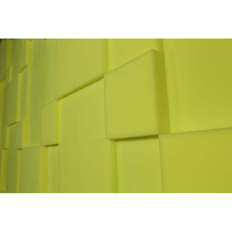 Velvet acoustic panel made of acoustic foam Ecosound Velvet Gray 50x25cm 50mm Color Grey